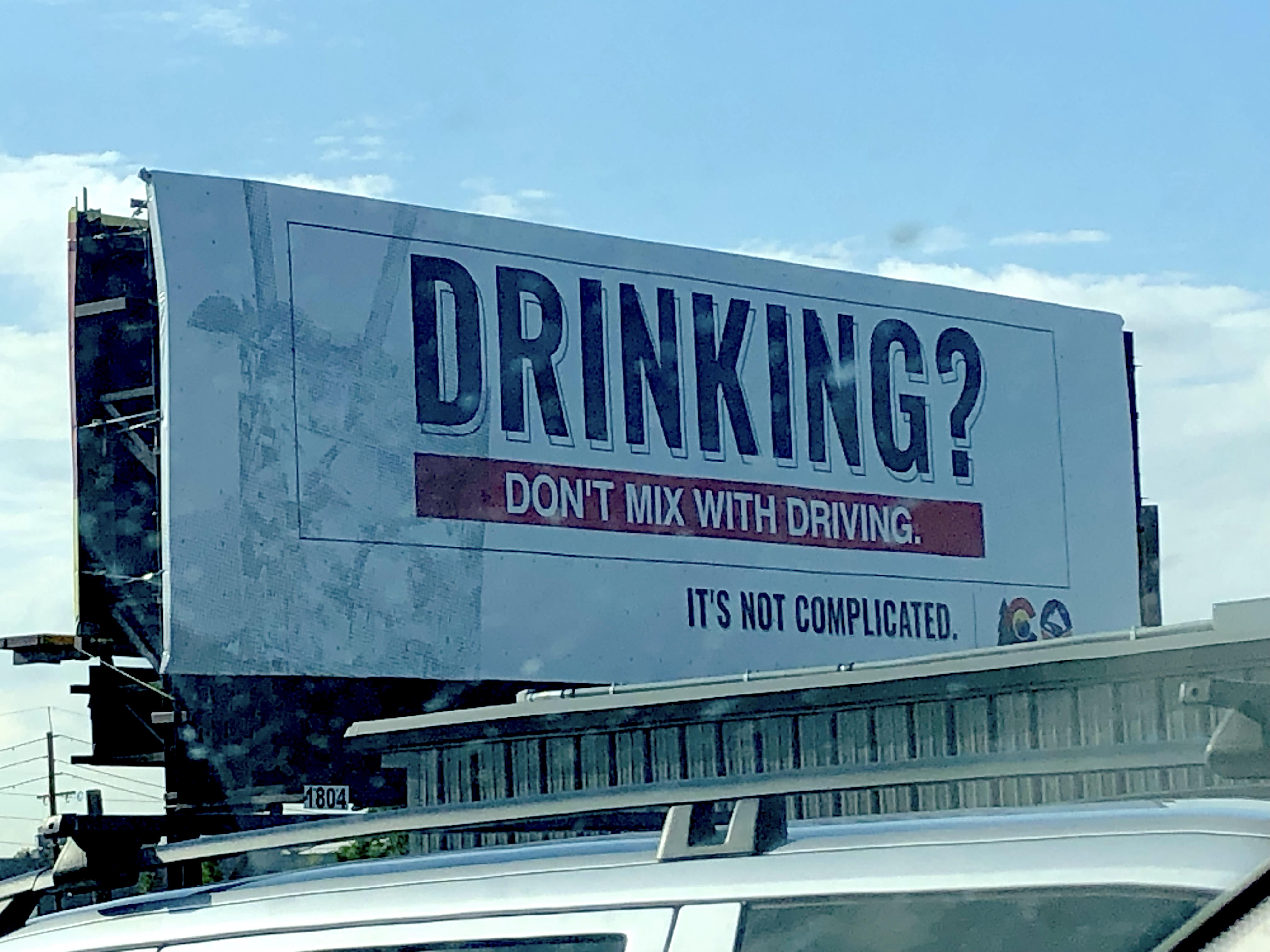 Drinking? Don't mix with driving billboard detail image