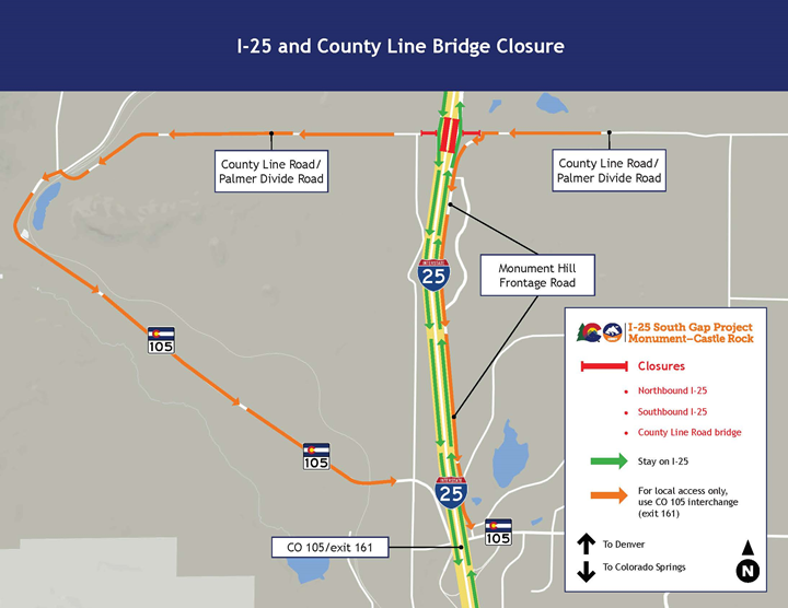I-25 and County Line Bridge Closure for I-25 South Gap Project detail image