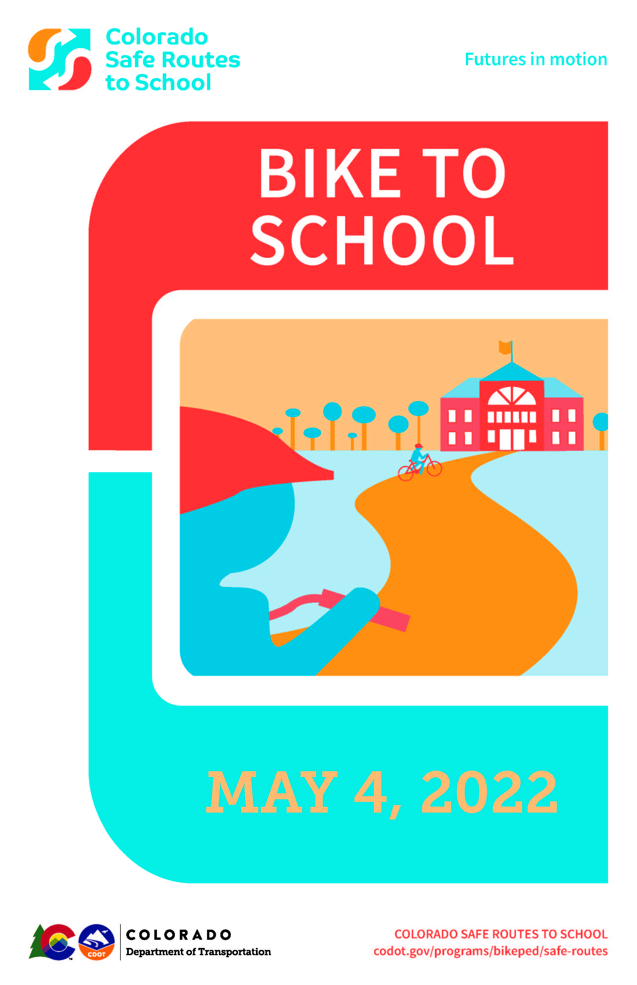 bike-to-school day poster detail image