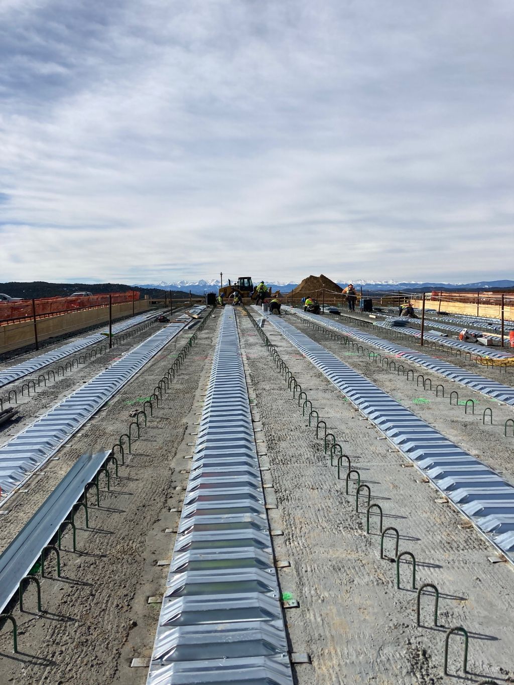 Deck pans being installed on new bridge structure I-25 at Exit 11 detail image