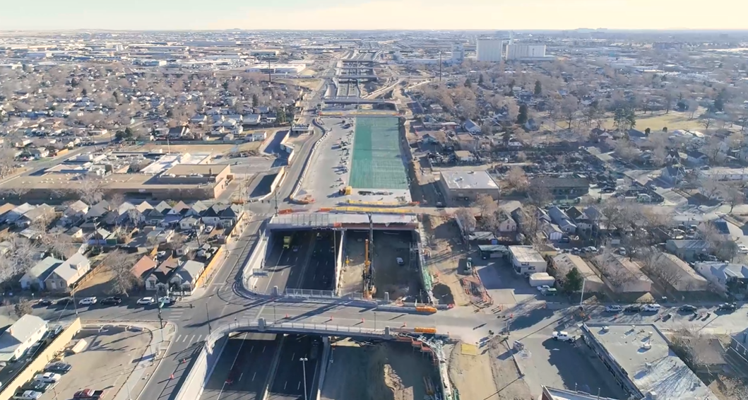 Central I-70 project progress photo in Denver detail image