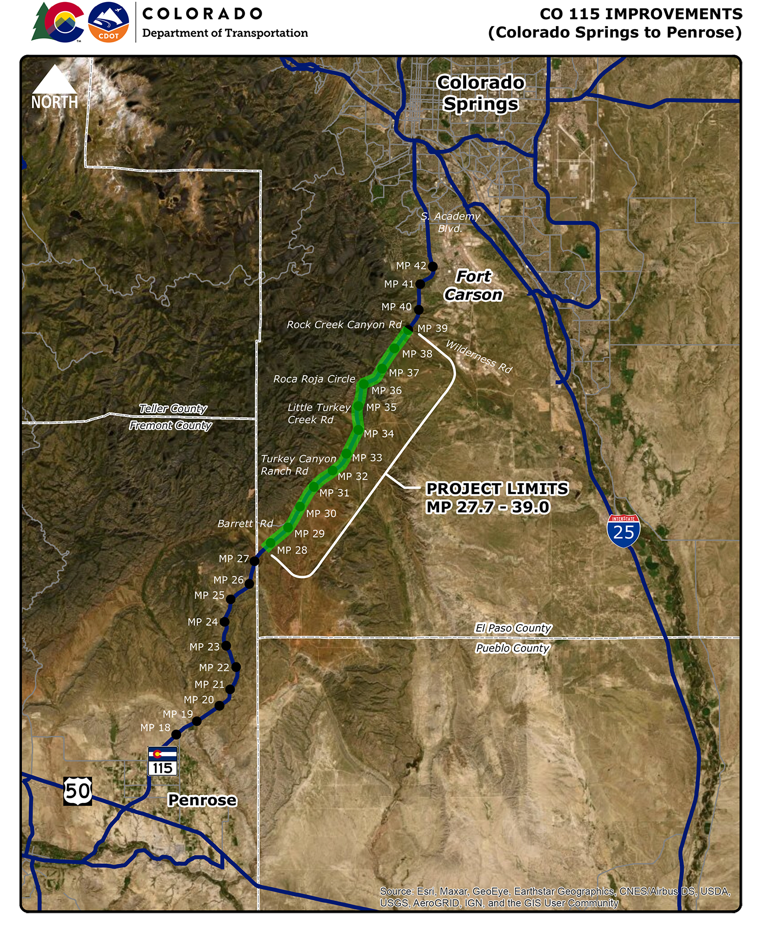 CO 115 Improvements Works Zone Map.png detail image