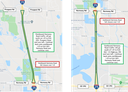 Eastbound and westbound Harmony Road detour maps between I-25 ramp intersections thumbnail image