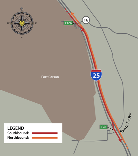 Map of I-25 between CO 16 and Santa Fe Ave.png detail image
