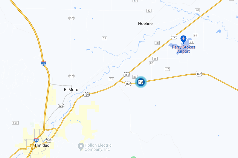 US 160 Culvert Replacement near Trinidad map detail image