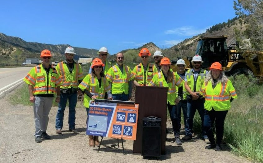 Agencies celebrate start of CO 13 project in Garfield County with Director Lew detail image