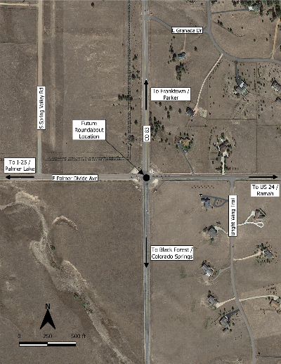 CO 83 Roundabout project map