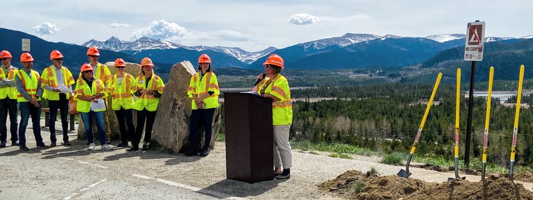 Summit County - Representatives from the Colorado Department of Transportation, Summit County Government and partner agencies gathered Monday, May 16, to celebrate the beginning of the I-70 Frisco to Silverthorne Aux Lane project and the completion of the Colorado Highway 9 Widening from Iron Springs to Frisco 