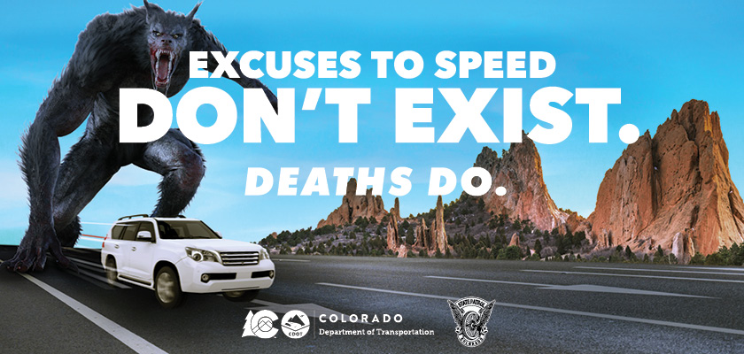 Excuses to Speed Don't Exist. Deaths Do. werewolf graphic detail image