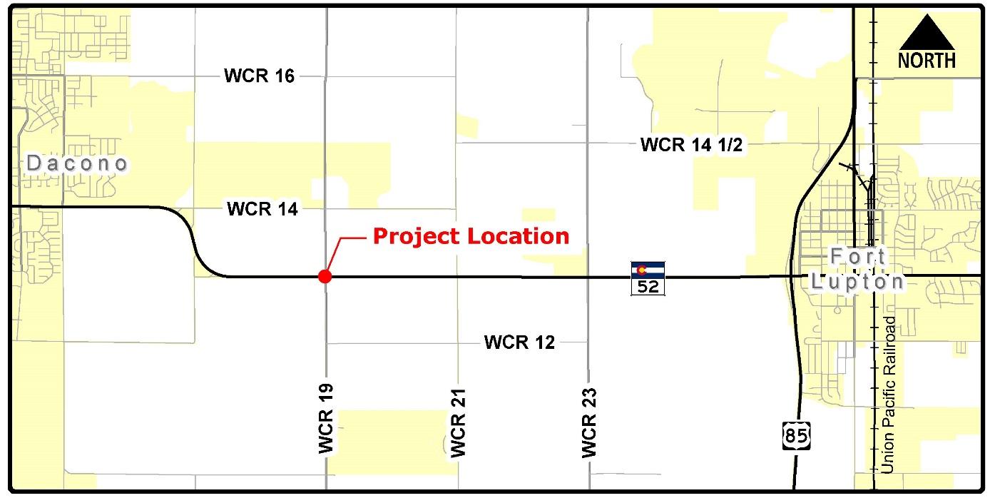 CO 52 WCR 19 Project Location map detail image