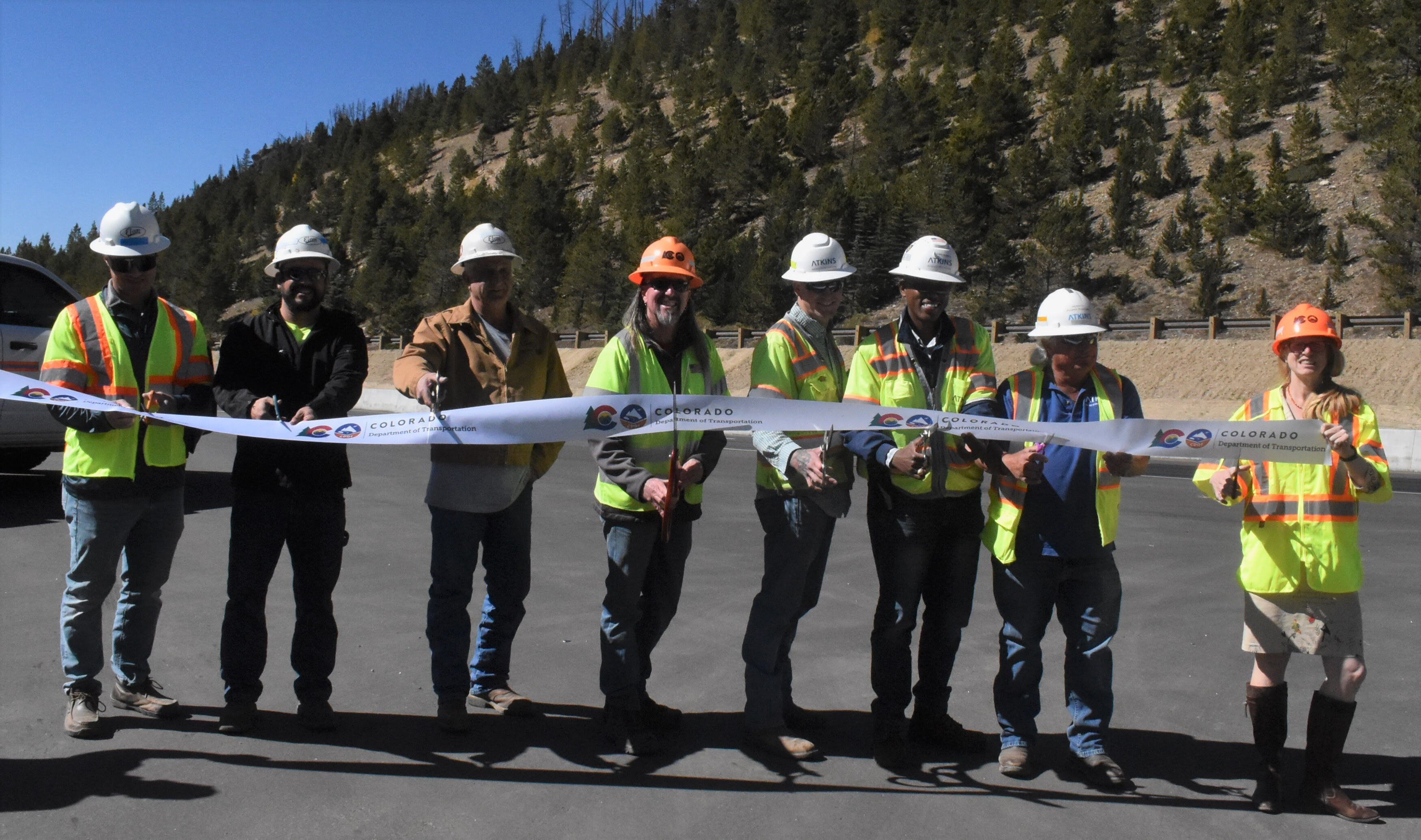 I-70 Eisenhower Johnson Memorial Tunnel ribbon cutting with Director Lew detail image