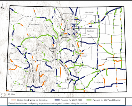 10-year Plan Project Map across Colorado detail image
