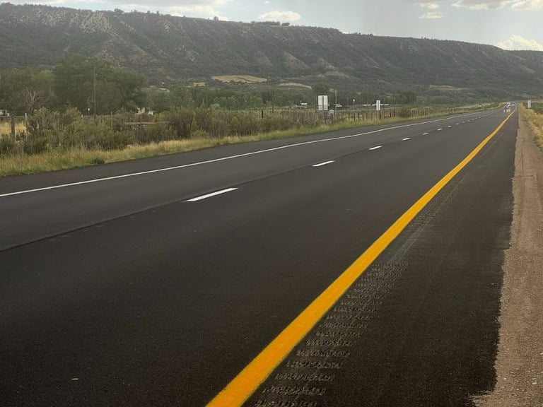 I–70 Parachute to Rulison resurfacing project road