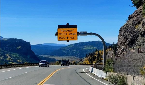 Runaway truck ramp sign.jpg detail image