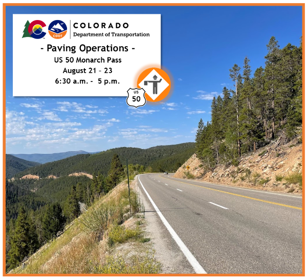 US 50 Monarch Pass paving