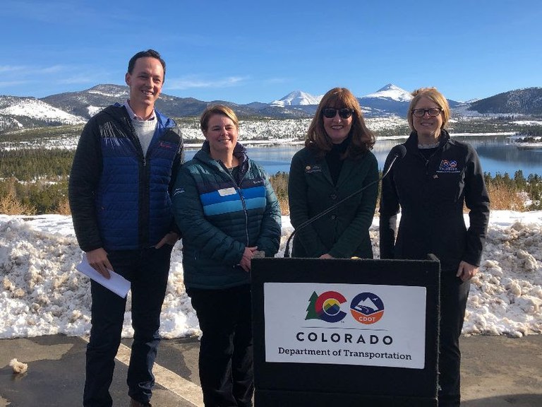 I-70 Auxiliary Lane Frisco to Silverthorne CDOT partners and local electeds.