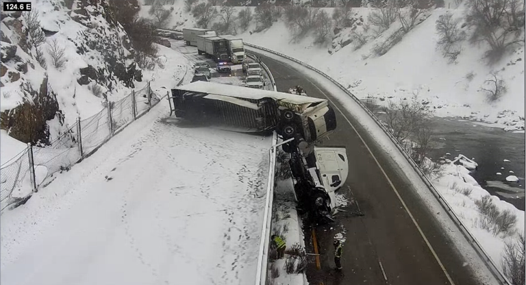 I-70 Glenwood Canyon CMV Crash 2023