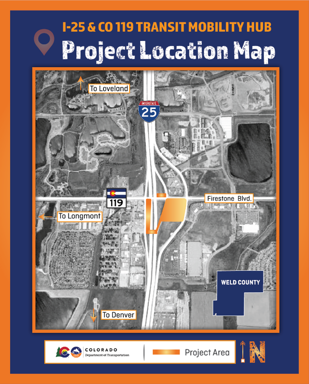 I-25 and CO 115 Transit Mobility Hub Project Location Map