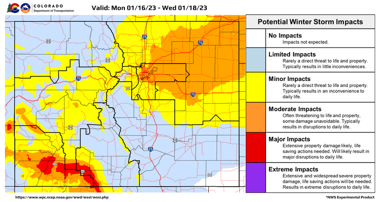 Potential Winter Storm Impacts Jan. 16-17