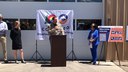 CO Parks and Wildlife assistant area manager speaks at celebration for the completed project.jpg thumbnail image