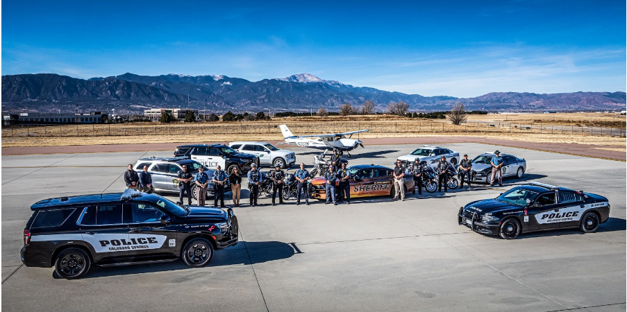 Surge Enforcement Team of police officers and first responders in response to an increase in speeding and risky driving behaviors in El Paso County.png detail image