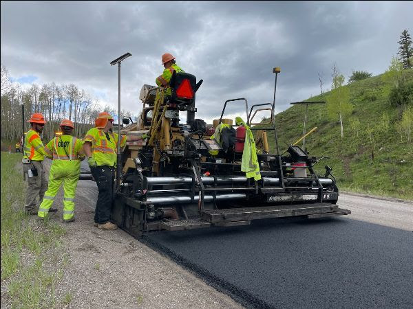 Crews paving CO 145.jpg detail image