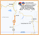 Alert Map of US 550 Chip Seal Operations South Durango.png thumbnail image