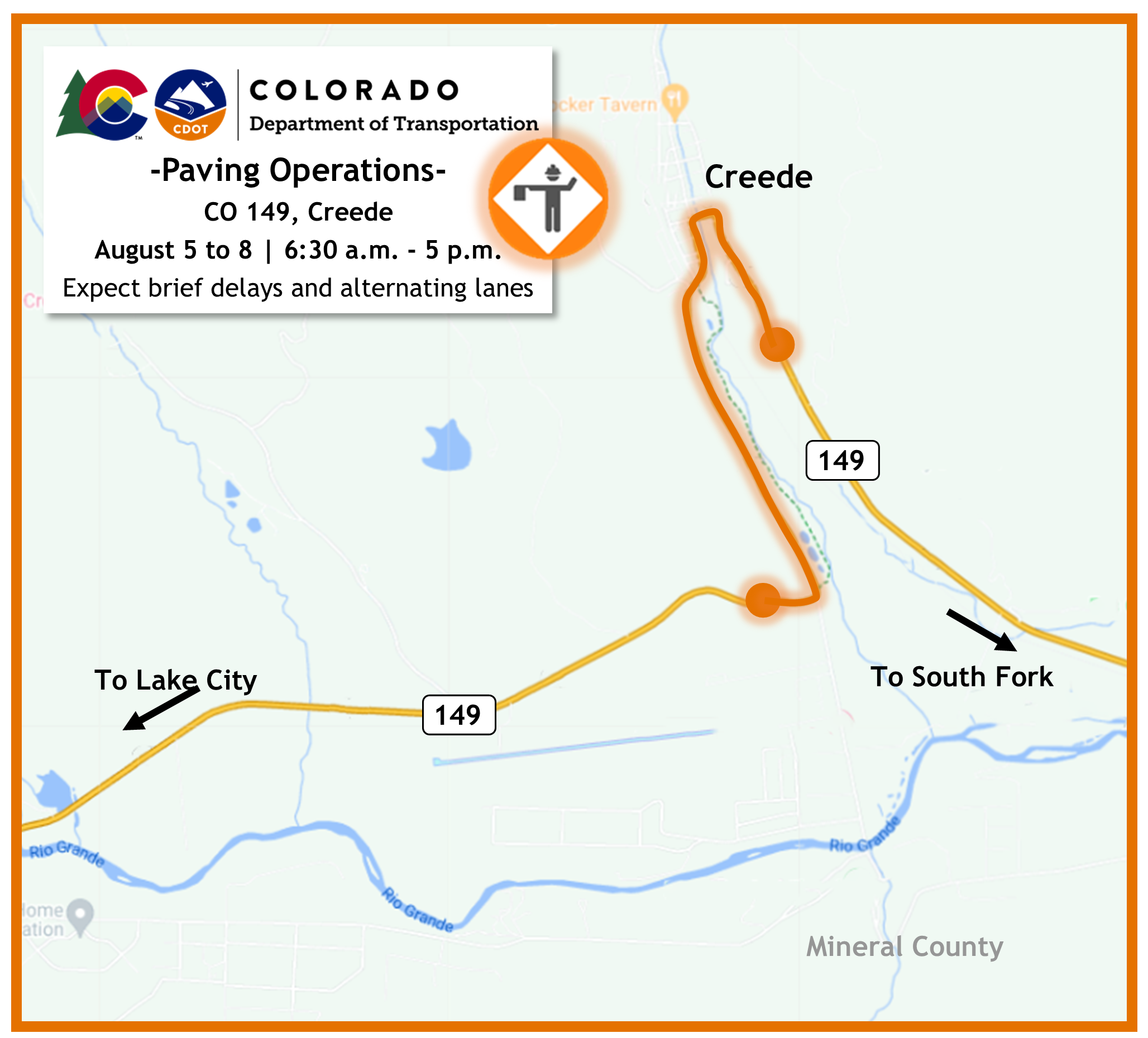 Paving Operations CO 149 Creede Location Map.png — Colorado Department ...
