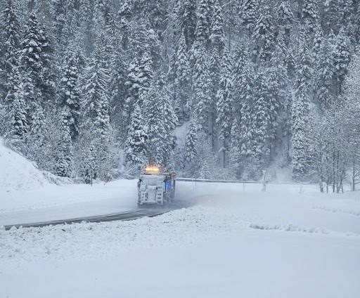 CDOT Photo: Colorado Department of Transportation maintenance crews work to clear US 160 Wolf Creek pass during the first wave of heavy snowfall on Wed., Feb. 7,  with additional accumulation expected to continue through the weekend.