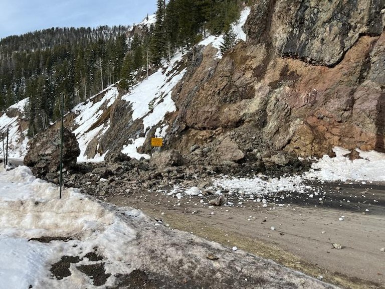 US 160 Wolf Creek Pass Rockfall