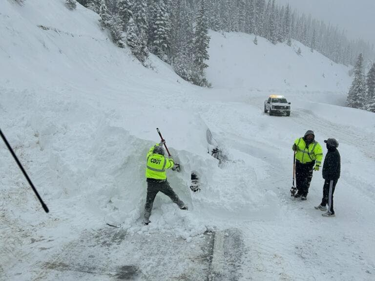 US 40 Berthoud Pass January 2024 Avalanche Cleanup