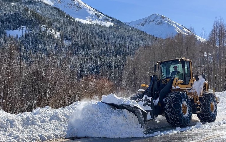 US 550 snow clearing