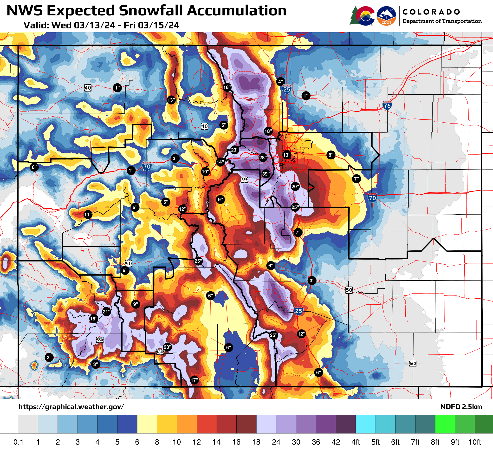 National Weather Service Expected Snowfall Accumulation for March 12 to March 14.png detail image