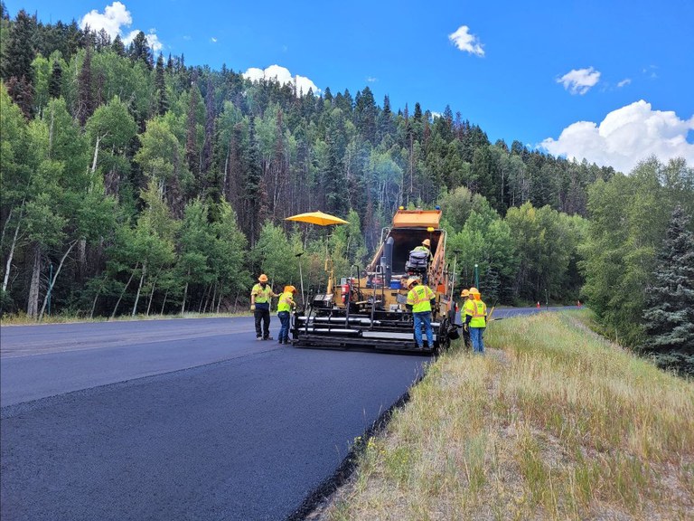 Crews performed paving operations on CO 145 Lawson Hill, south of Telluride, Aug. 18 to 21 Crews performed paving operations on CO 145 Lawson Hill, south of Telluride, Aug. 18 to 21