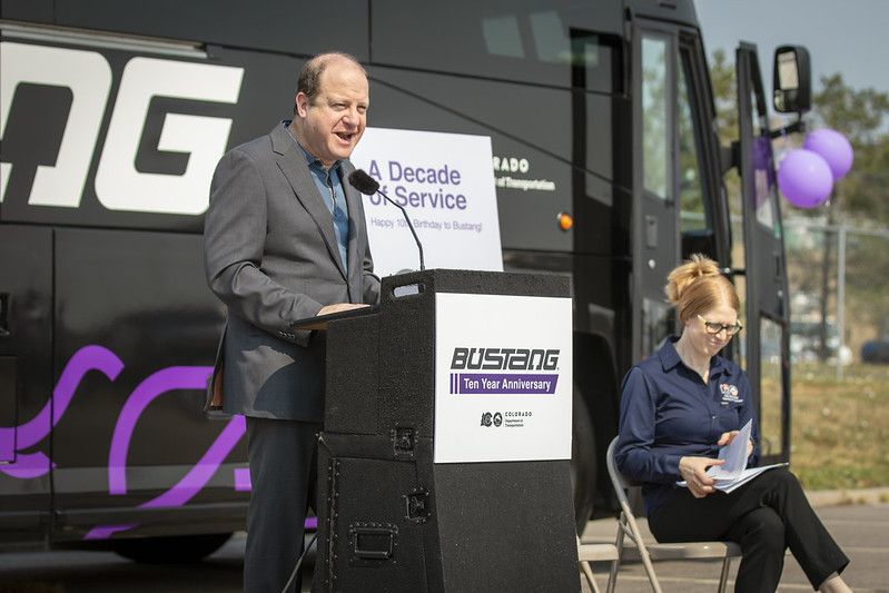 Governor Polis speaking at Bustang Event.jpg detail image