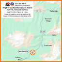 Highway Maintenance Alert Map - culvert replacement on CO 145 between Telluride Rico.png thumbnail image