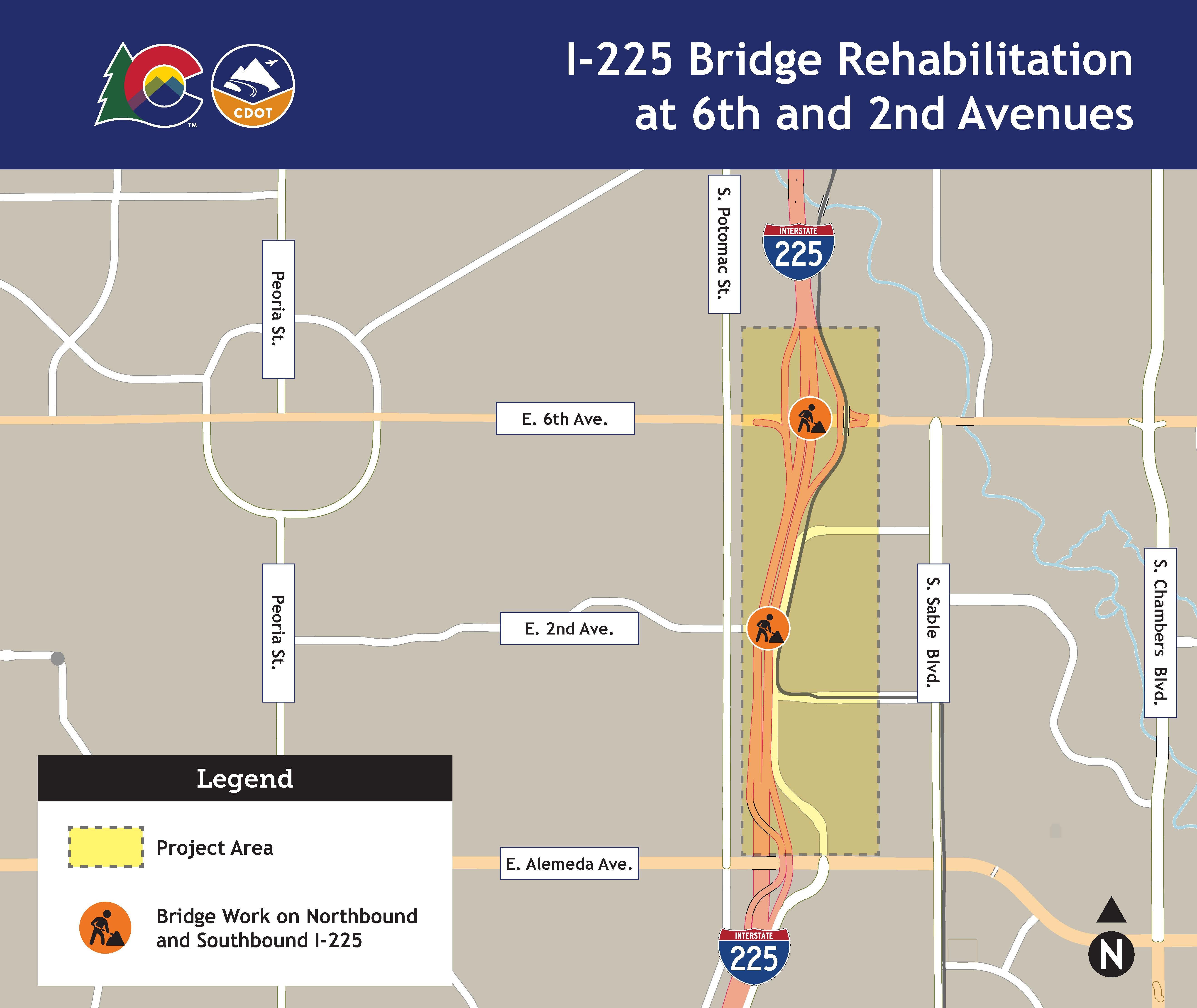Map of I-225 bridge rehabilitation project location.jpg detail image