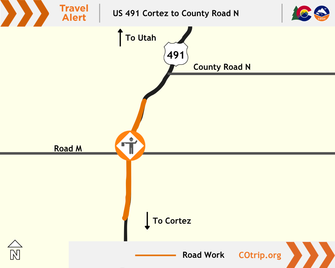US 491 Paving Operations Location North of Cortez.png detail image