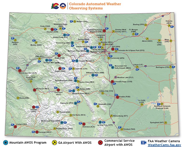 Colorado AWOS Map