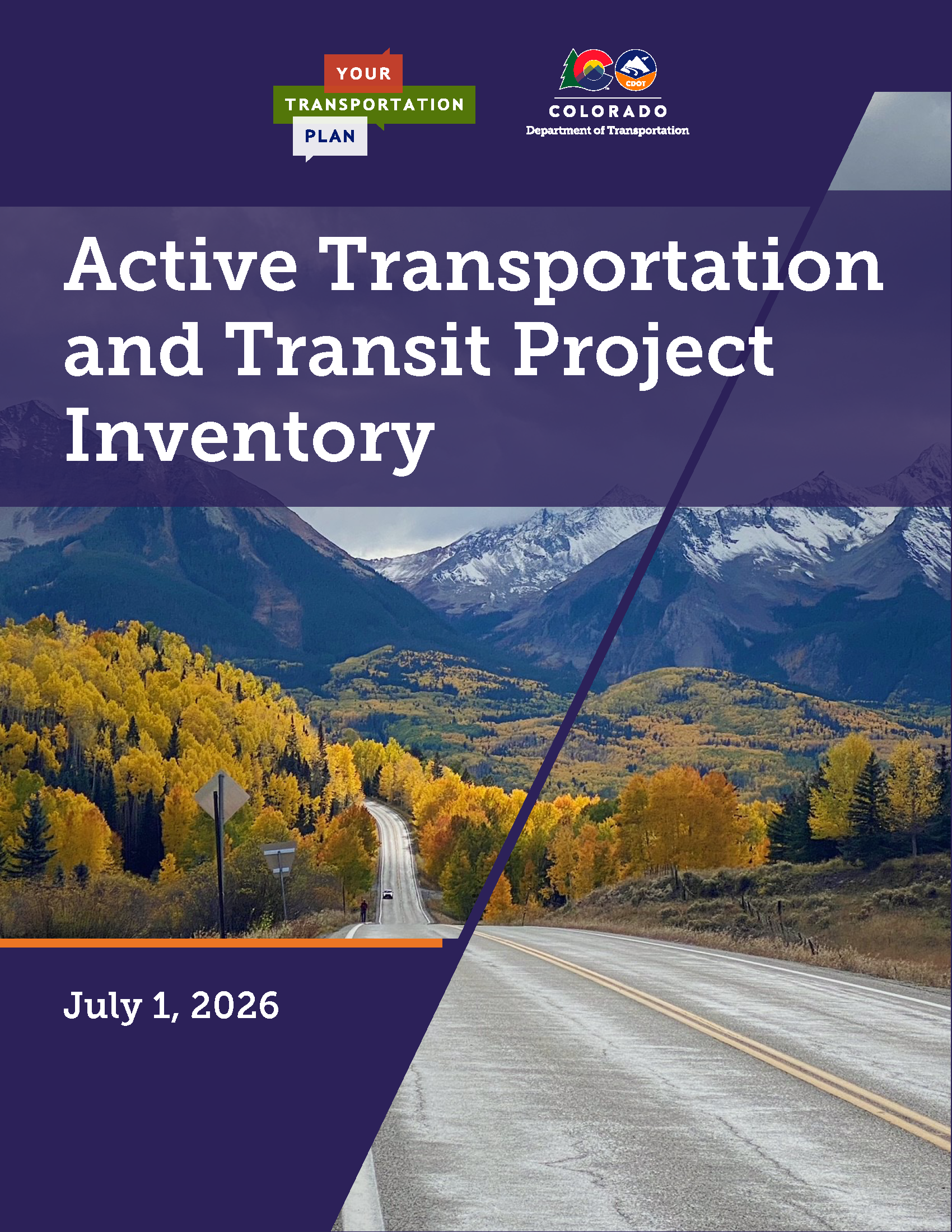 CDOT Active Transportation and Transit Project Inventory Cover Page detail image