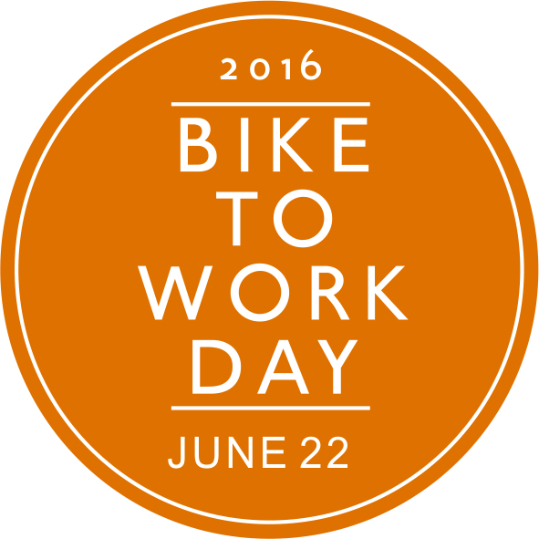 Orange logo: Bike to Work Day detail image