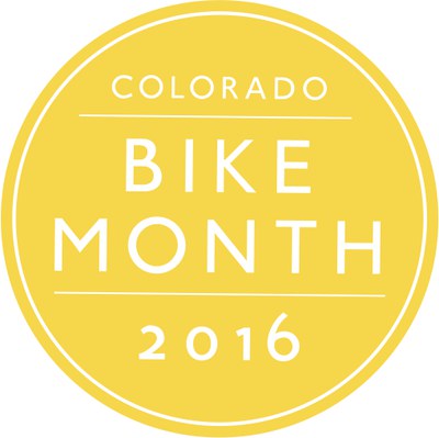 Yellow logo: Bike to Work Day