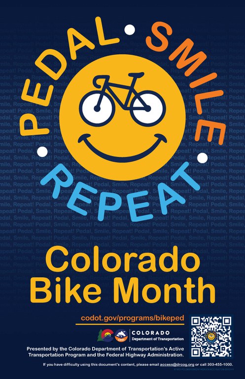 Colorado Bike Month Poster - English
