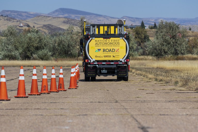 Autonomous Attenuator on a testing track