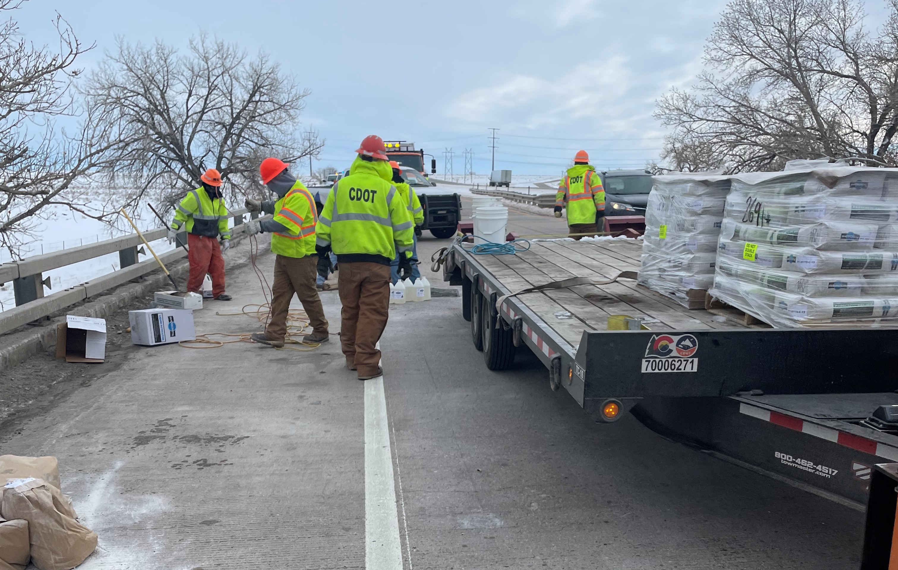 CDOT crews with truck and materials repairing bridge.jpg — Colorado ...