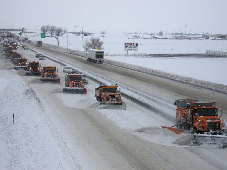 CDOT plows Colorado highways and interstates, not city or residential streets