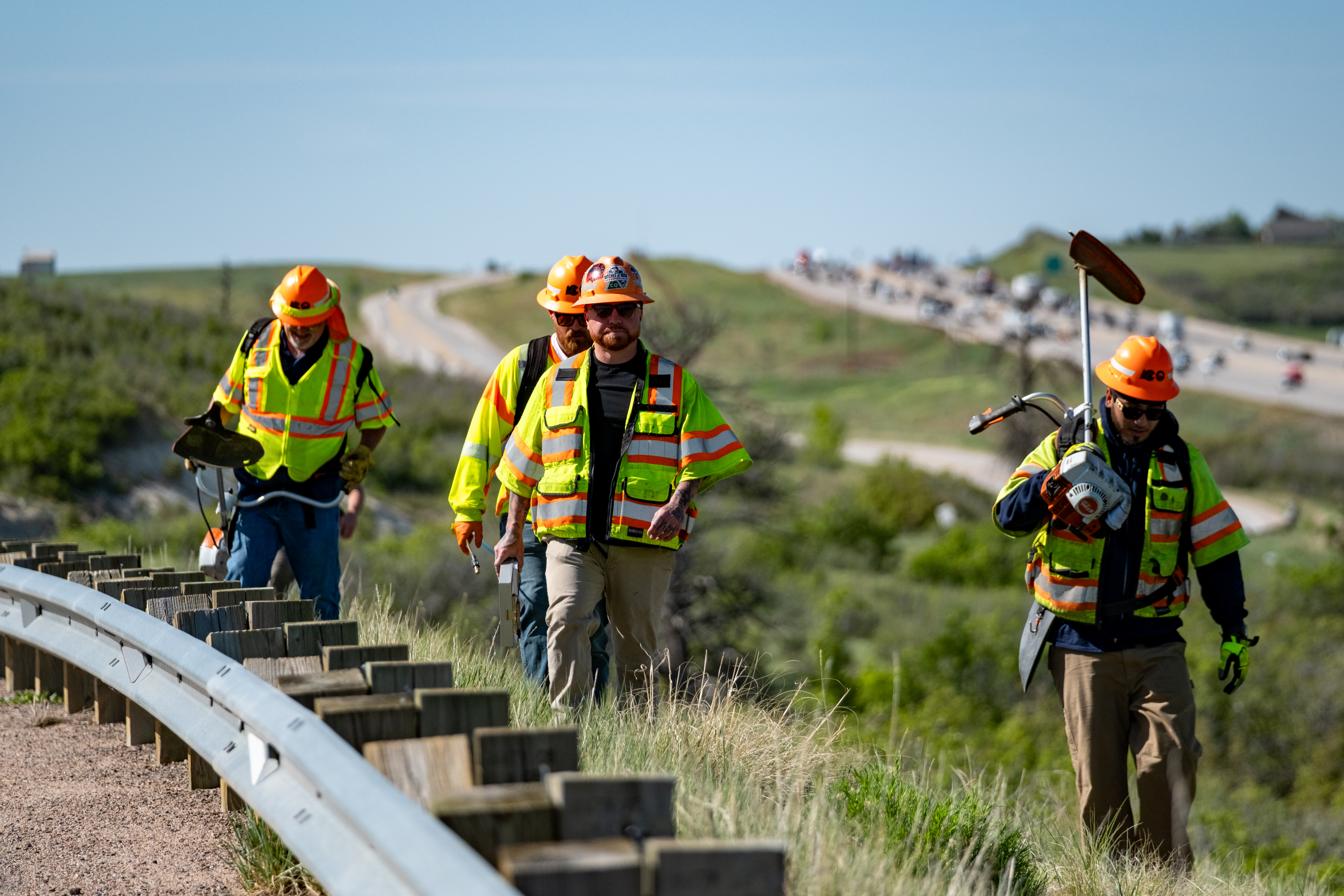 CDOT Water Quality Team working along the highway.jpg detail image