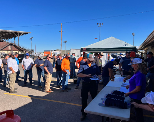 Prospective CDOT employees line up at one of our summer job fairs