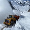 Heavy machinery during an avalanche mitigation thumbnail image