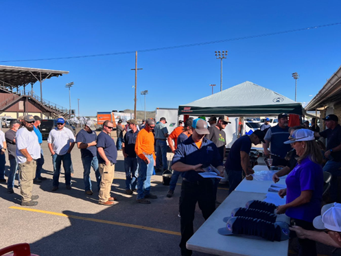 Potential CDOT employees lining up for job fair.png detail image